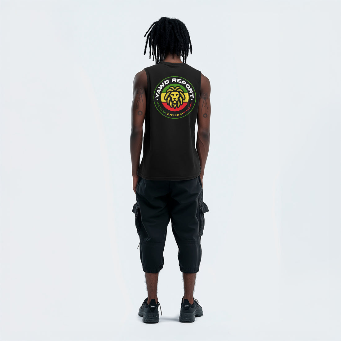 YAWD REPORT Rasta Lion Graphic Tank Top