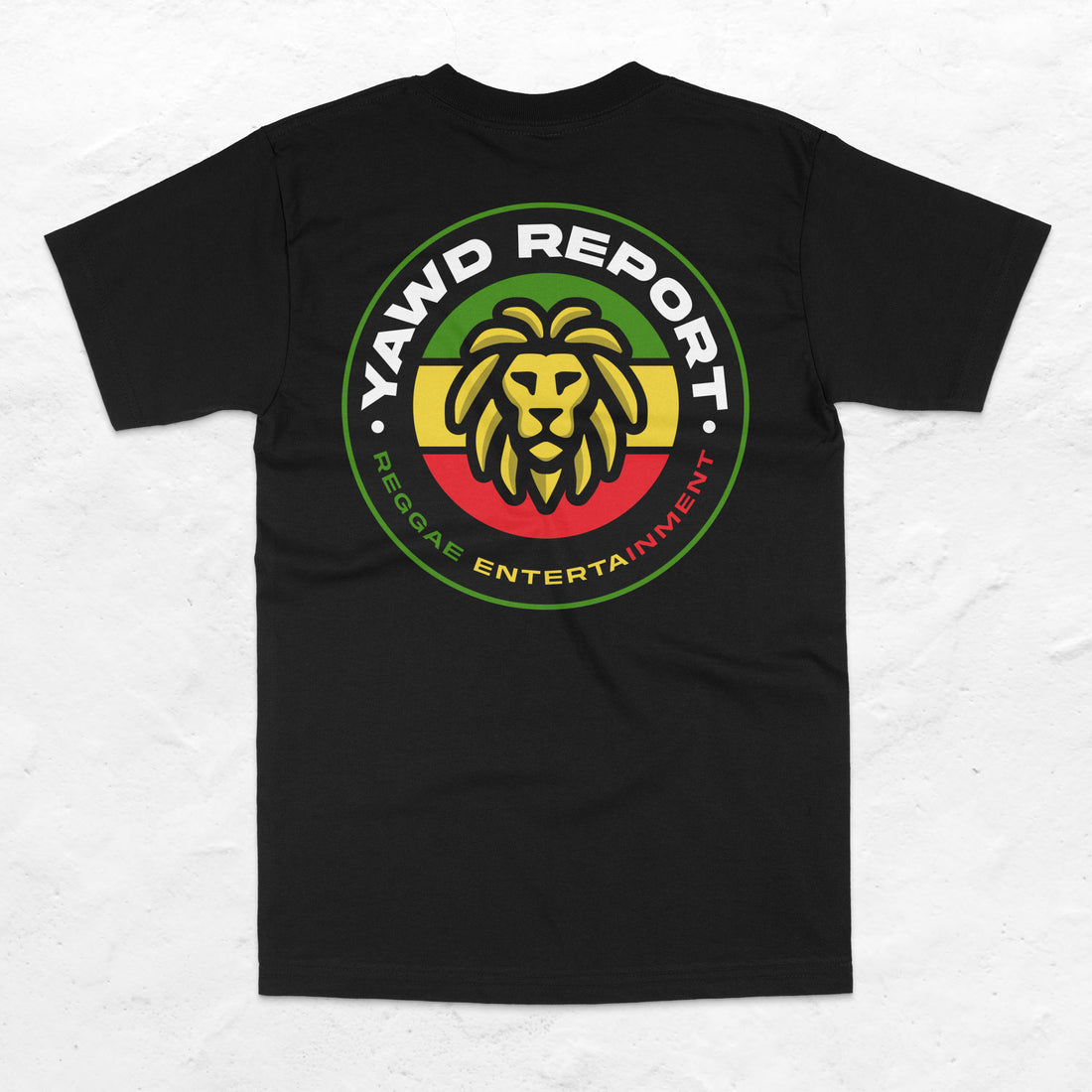 YAWD REPORT Black T-Shirt w/Pocket Logo