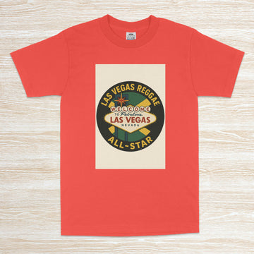 YAWD REPORT Red Las Vegas Reggae All-Star Graphic T-Shirt (Limited)