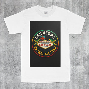 YAWD REPORT White T-Shirt w/Las Vegas Reggae All-Star Logo