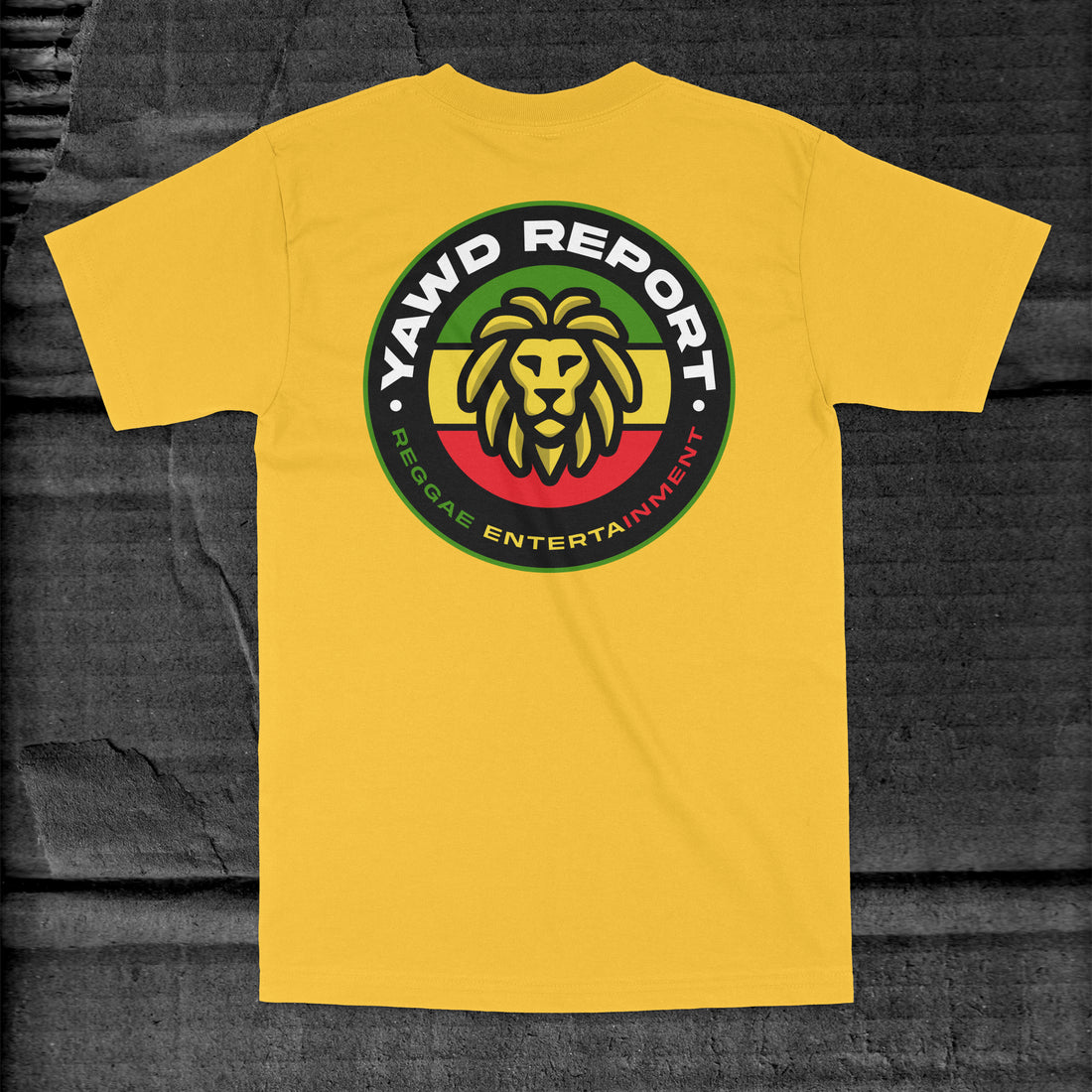 YAWD REPORT Gold T-Shirt w/Las Vegas Reggae All-Star Logo (Limited)